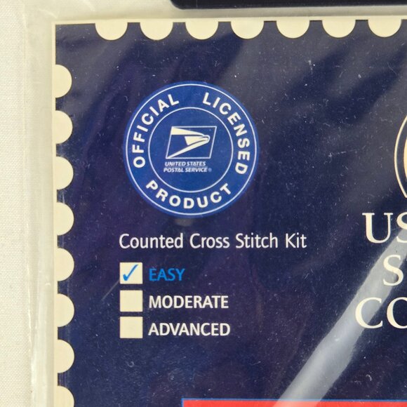 DMC "Snowman Greetings" Counted Cross Stitch Kit US Postage Stamp Collection NWT - Picture 4 of 9